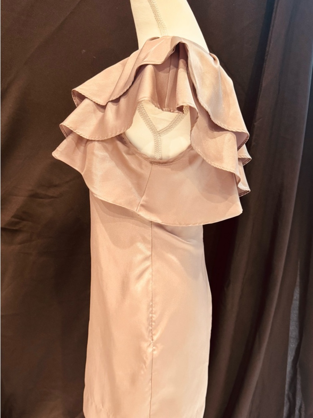 Apostrophe One-Shoulder Ruffle Dress - Picture 4 of 6